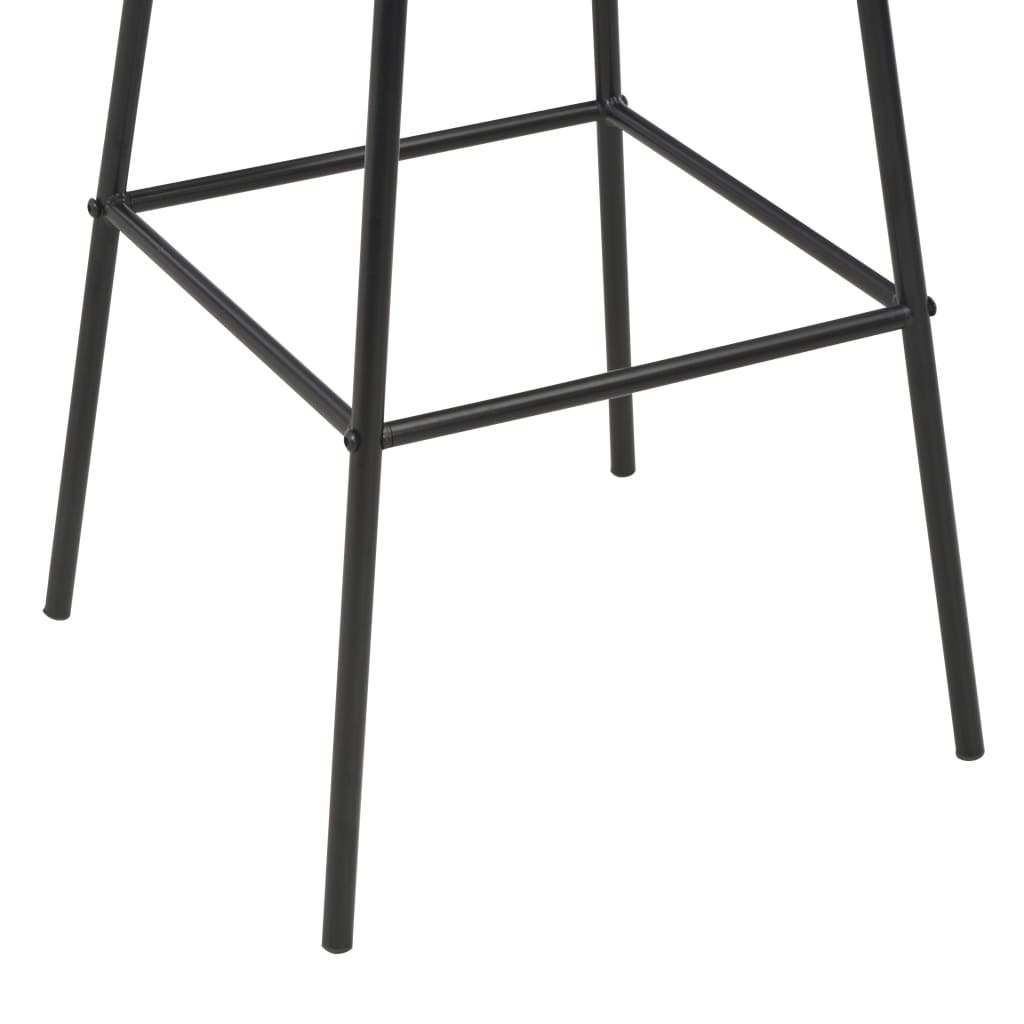 Bancos de bar 4 pcs madeira de pinho maciça e aço preto