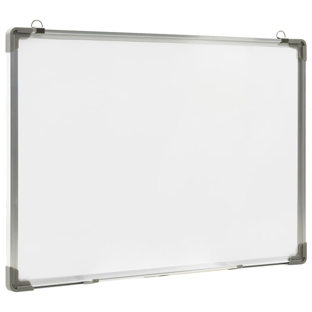 Quadro de escrita magnético 90x60 cm aço branco