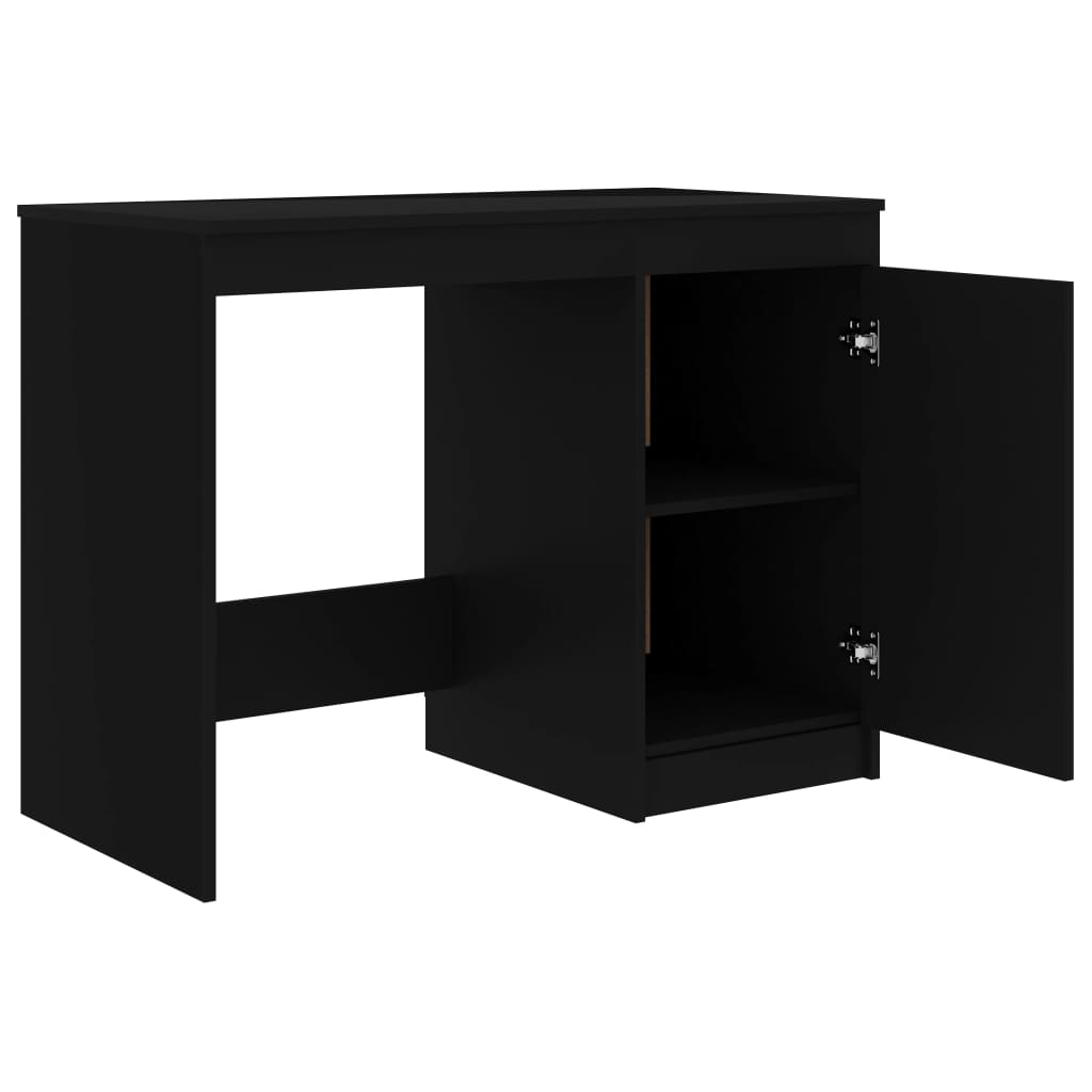 Secretária 140x50x76 cm contraplacado preto