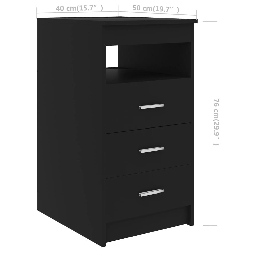 Secretária 140x50x76 cm contraplacado preto