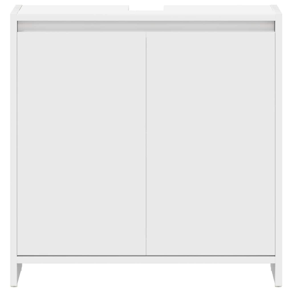 Armário de casa de banho 60x33x61 cm contraplacado branco