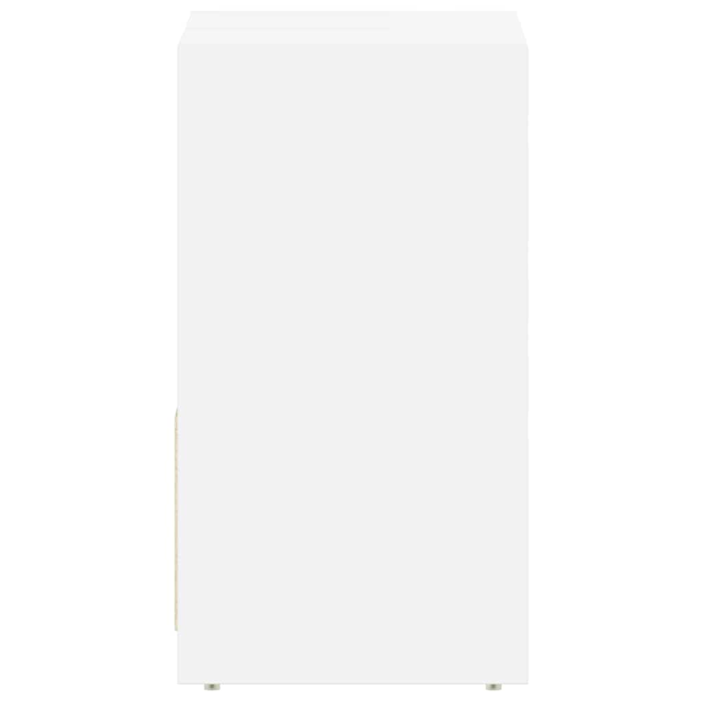 Armário de casa de banho 60x33x61 cm contraplacado branco