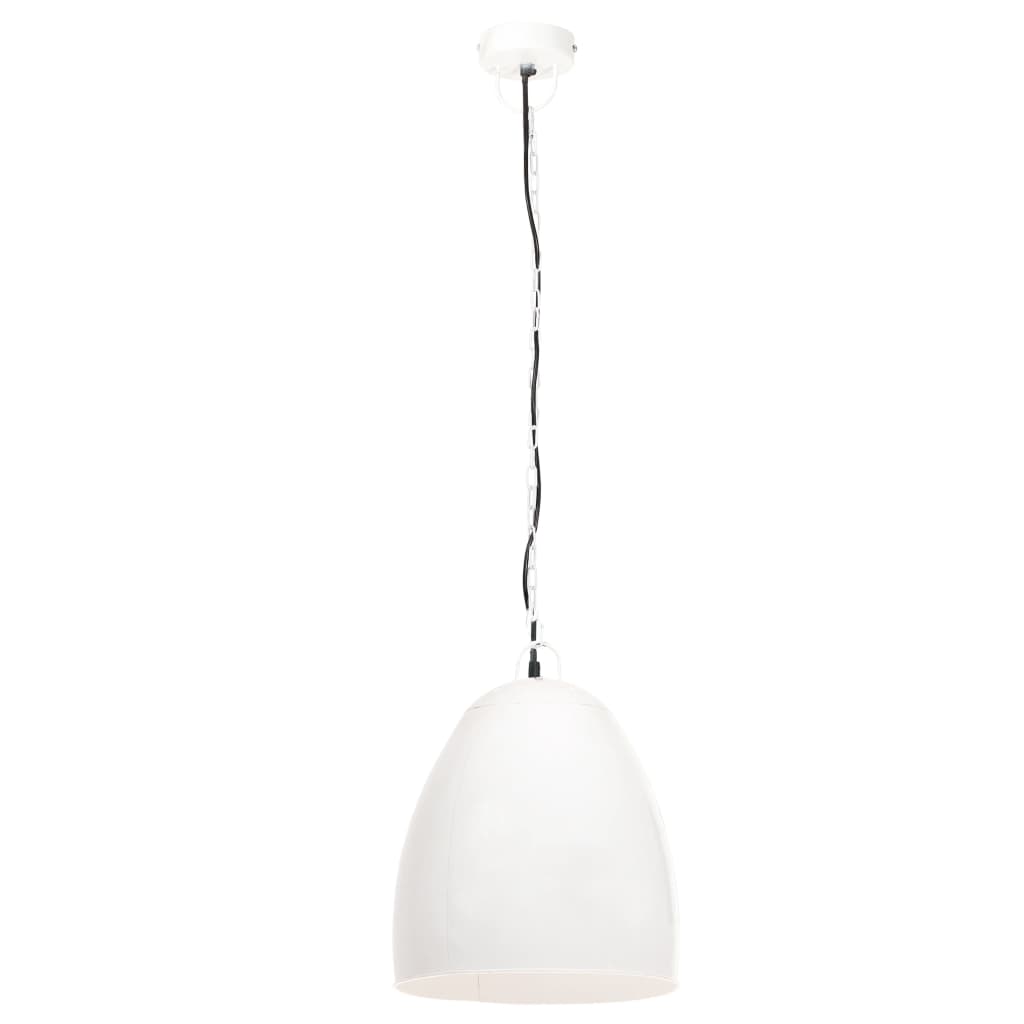Candeeiro teto industrial redondo 25 W 42 cm E27 branco