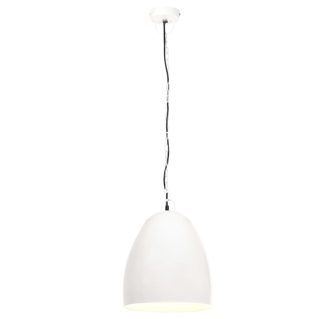 Candeeiro teto industrial redondo 25 W 42 cm E27 branco