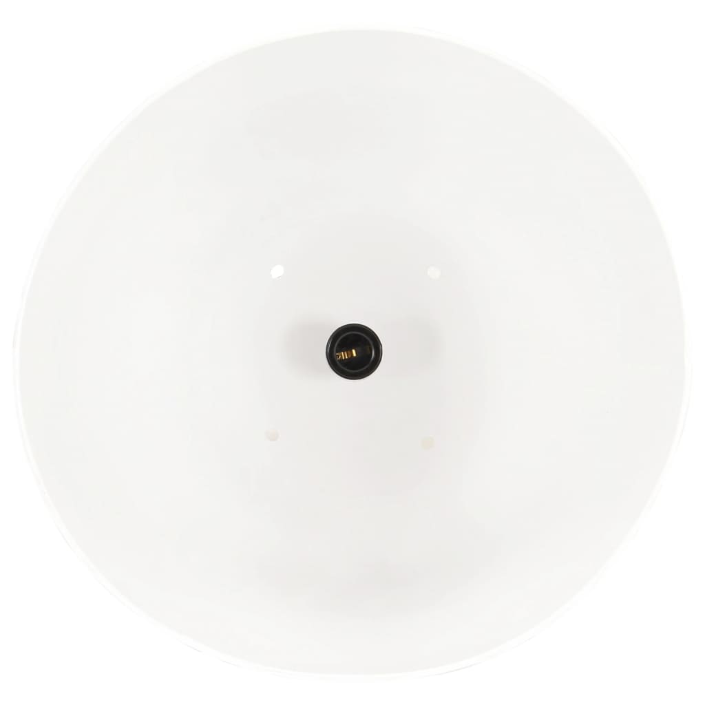 Candeeiro teto industrial redondo 25 W 42 cm E27 branco