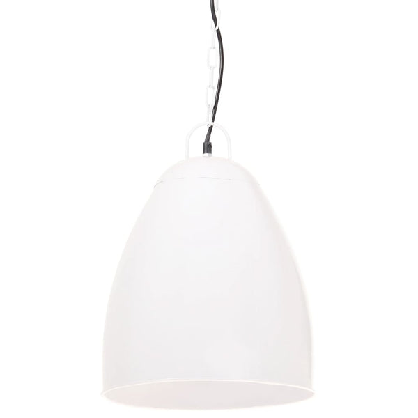 Candeeiro teto industrial redondo 25 W 32 cm E27 branco