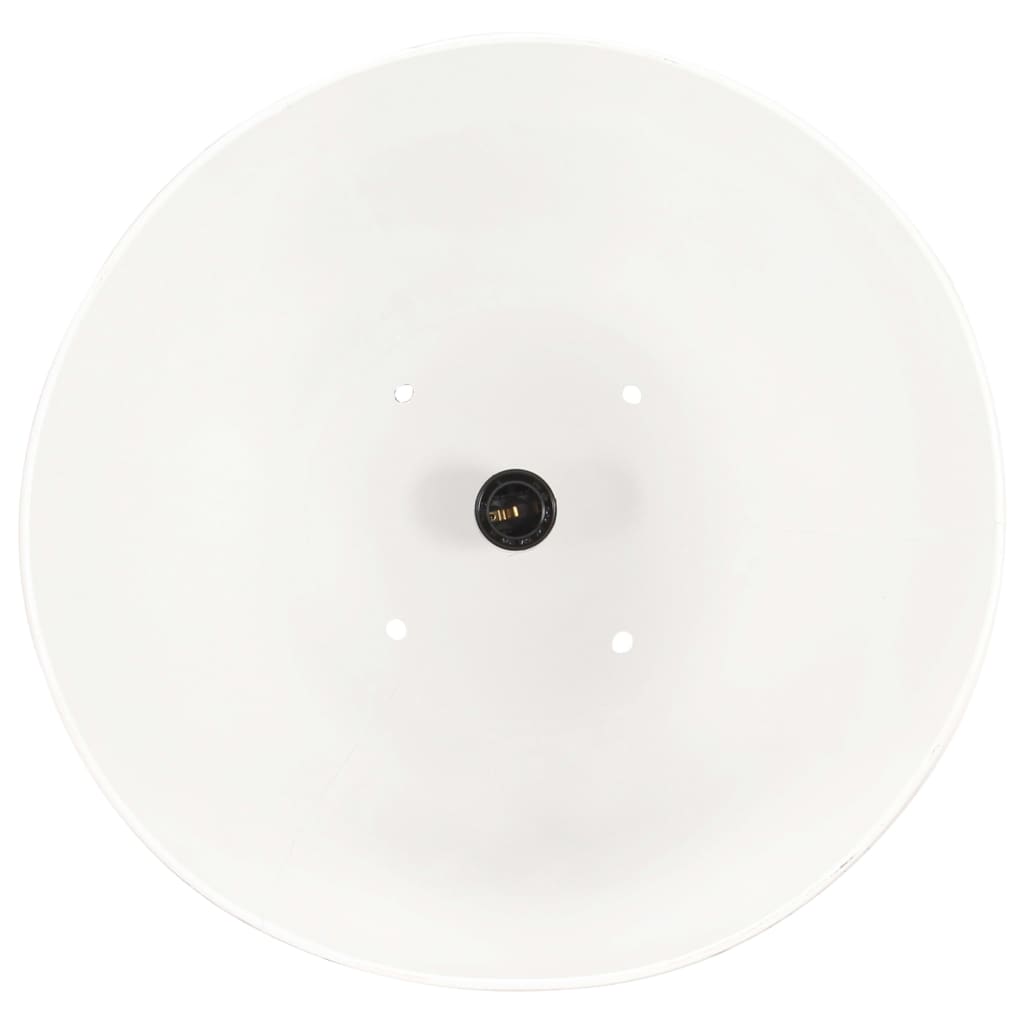 Candeeiro teto industrial redondo 25 W 32 cm E27 branco