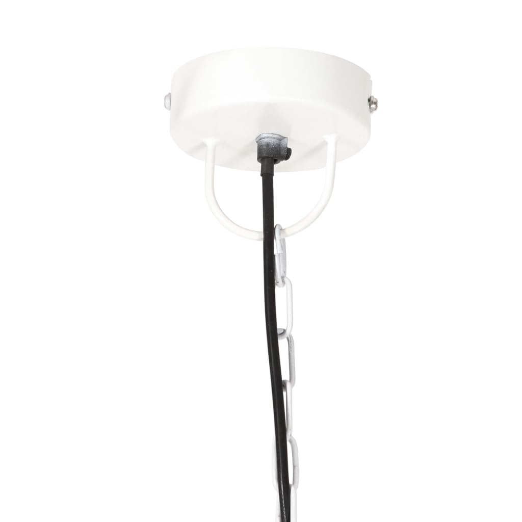 Candeeiro teto industrial redondo 25 W 32 cm E27 branco