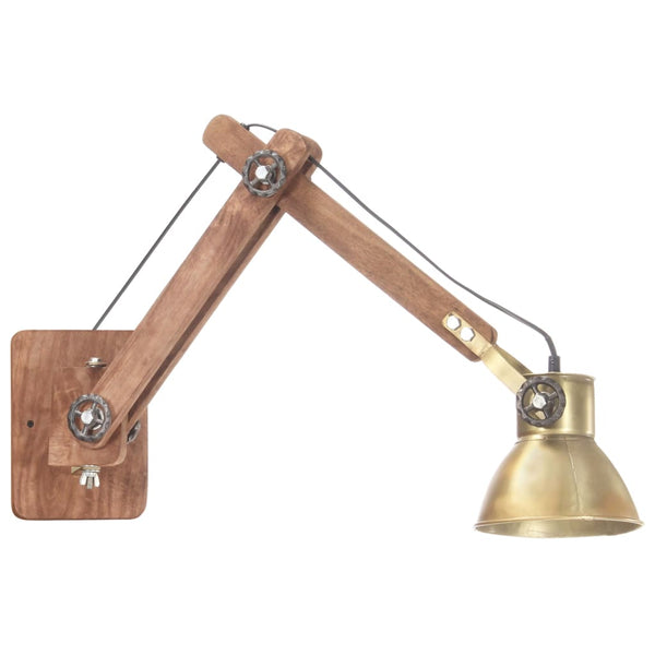 Candeeiro de parede redondo estilo industrial E27 bronze