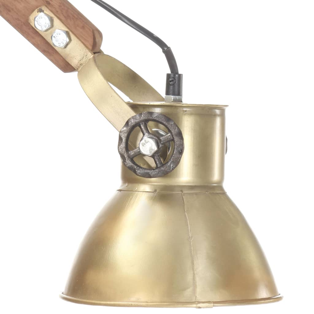 Candeeiro de parede redondo estilo industrial E27 bronze