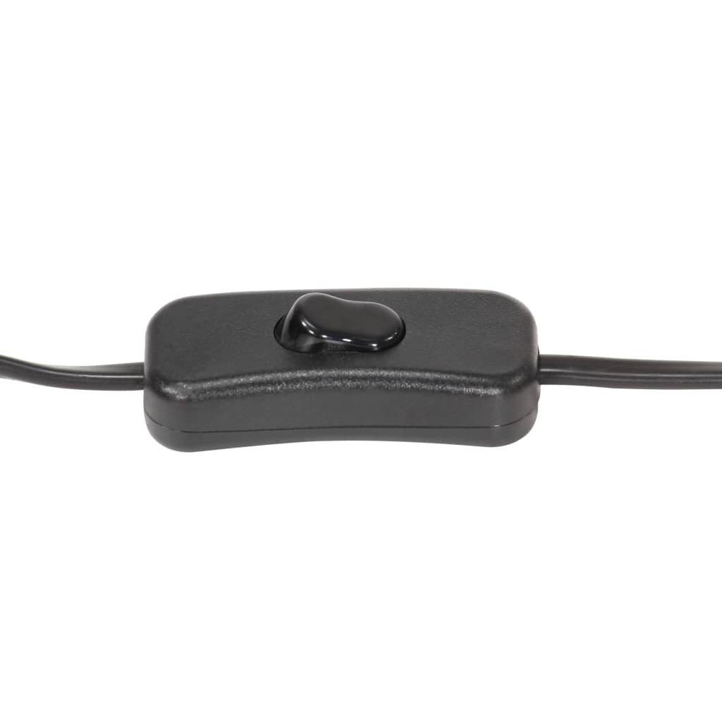 Candeeiro de parede redondo estilo industrial E27 preto