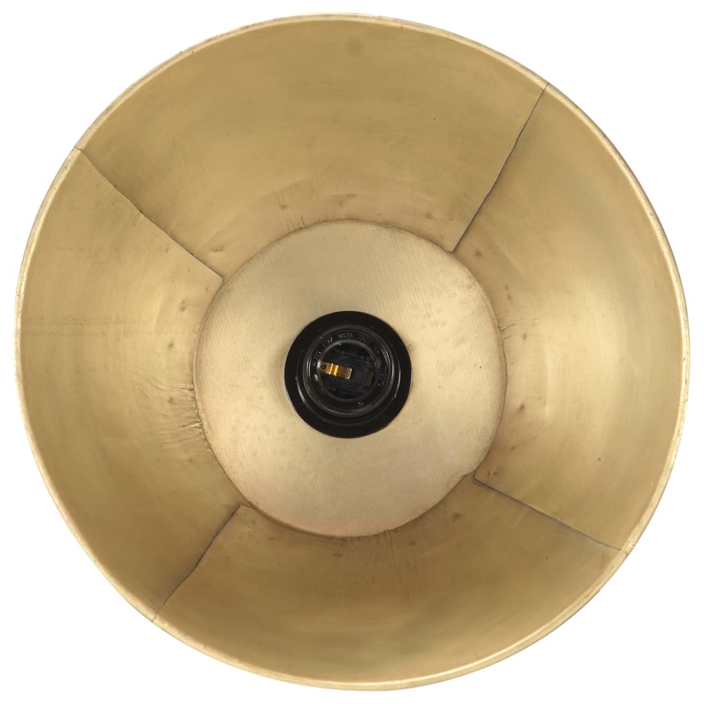 Candeeiro de pé E27 madeira de mangueira maciça bronze