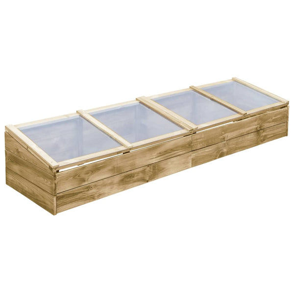Estufas 2 pcs 200x50x35 cm madeira de pinho impregnada