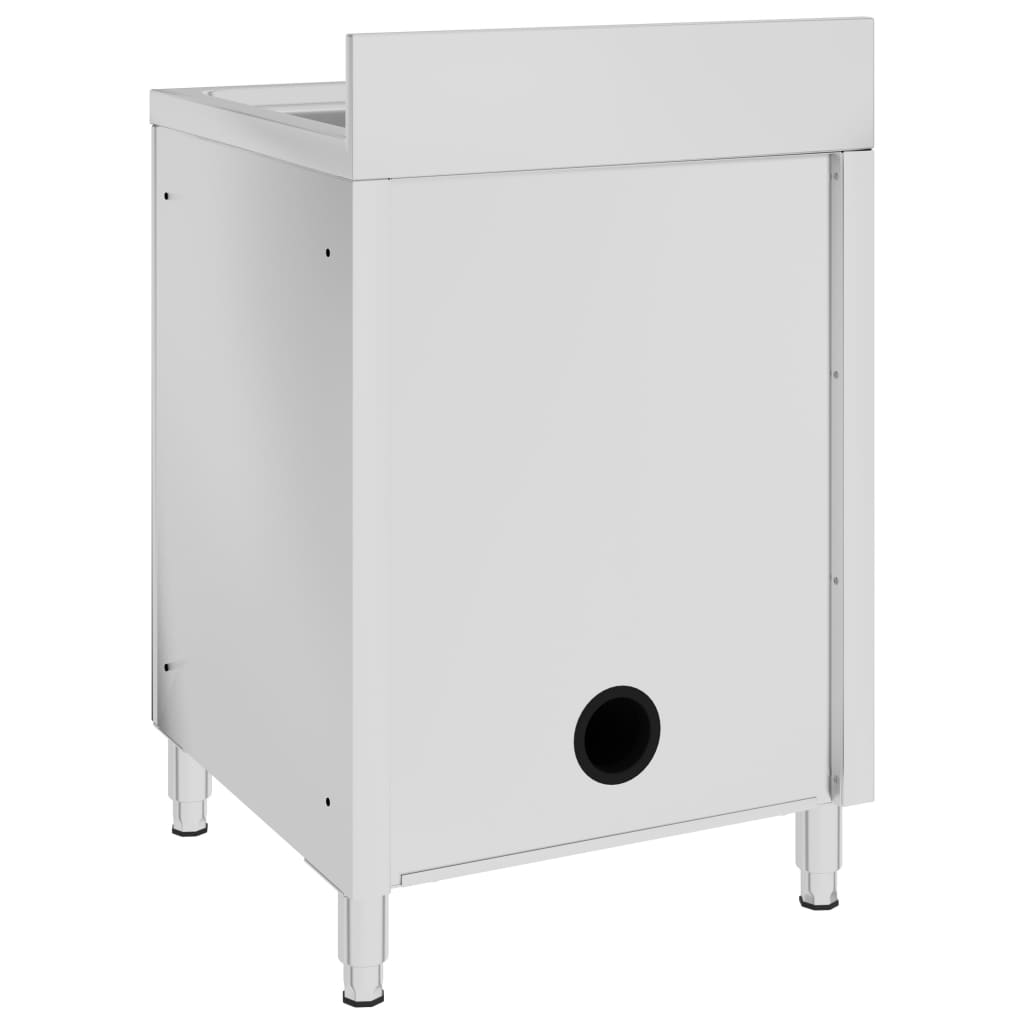 Armário p/ lava-louça cozinha comercial 60x60x96cm aço inoxid.