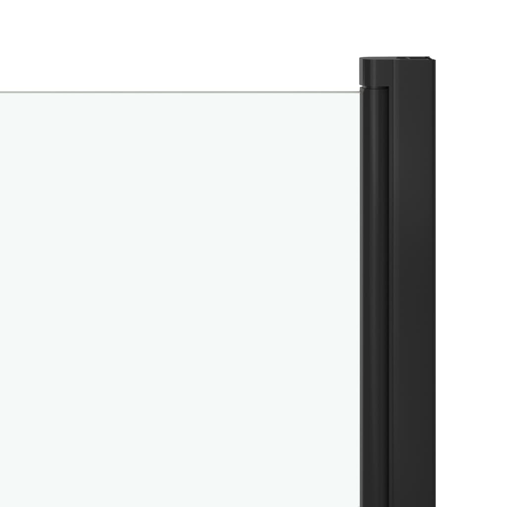 Divisória de chuveiro ESG 68x130 cm preto
