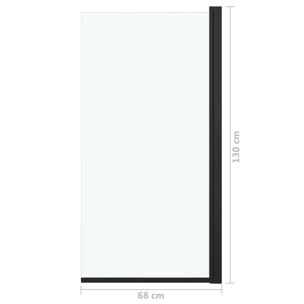 Divisória de chuveiro ESG 68x130 cm preto