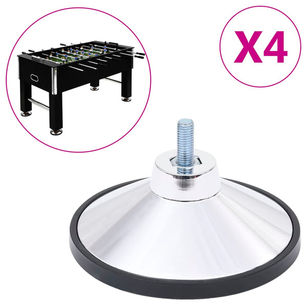 Pé de suporte para mesa de matraquilhos 4 pcs cromado M10