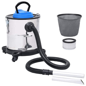 Aspirador de cinzas com filtro HEPA 1200 W 20 L aço inoxidável