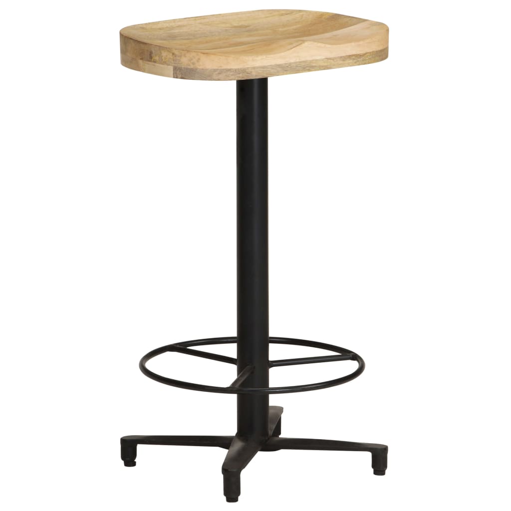 Bancos de bar 2 pcs 66 cm madeira de mangueira maciça