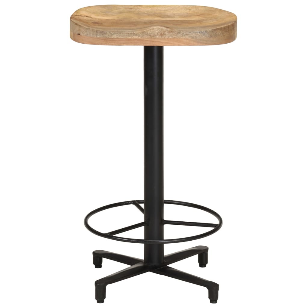 Bancos de bar 2 pcs 66 cm madeira de mangueira maciça