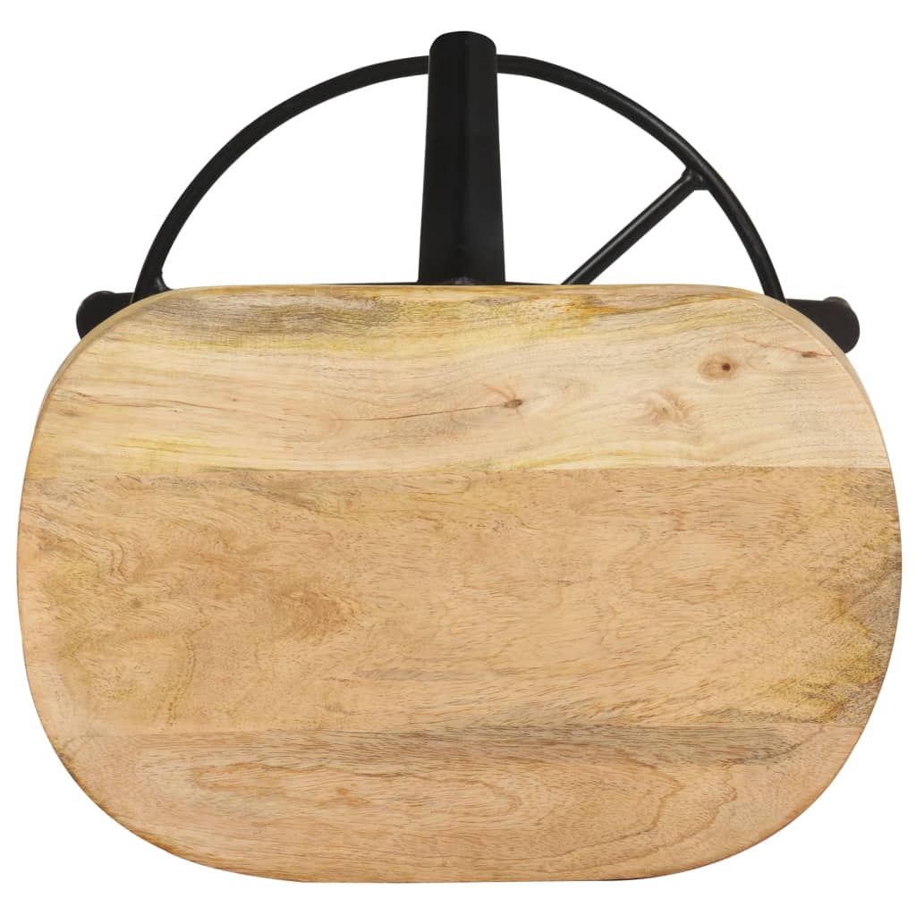 Bancos de bar 2 pcs 66 cm madeira de mangueira maciça