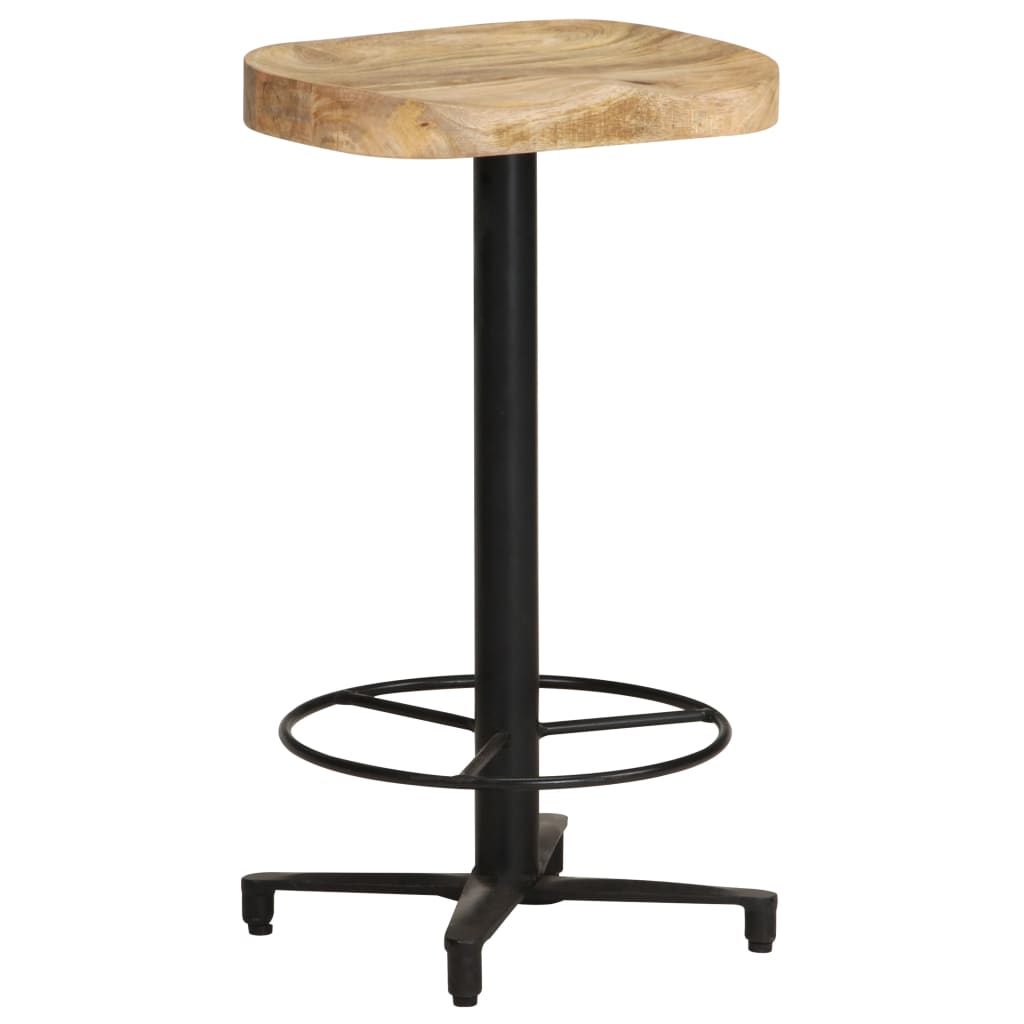 Bancos de bar 2 pcs 66 cm madeira de mangueira maciça
