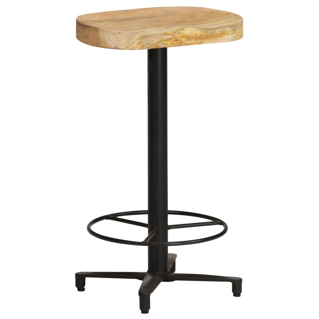 Bancos de bar 2 pcs 66 cm madeira de mangueira maciça