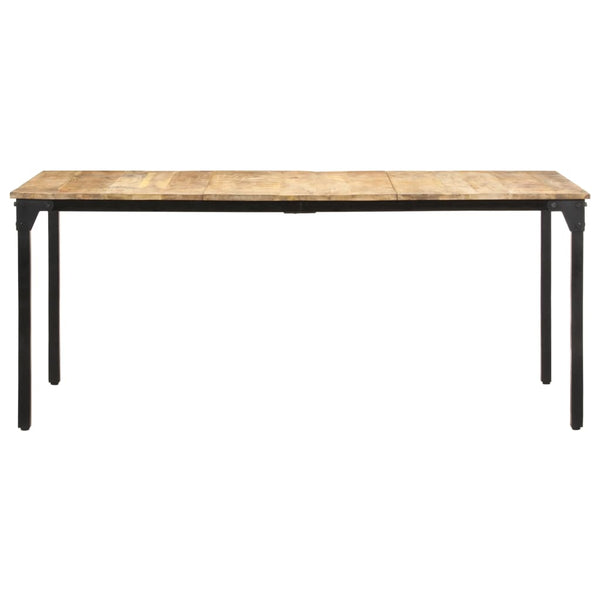 Mesa de jantar 180x90x76 cm madeira de mangueira áspera