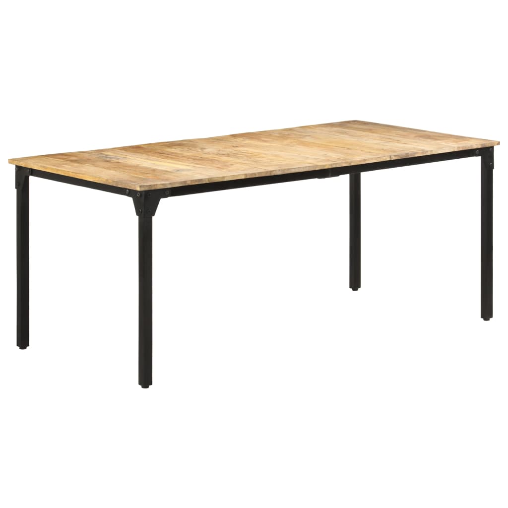 Mesa de jantar 180x90x76 cm madeira de mangueira áspera