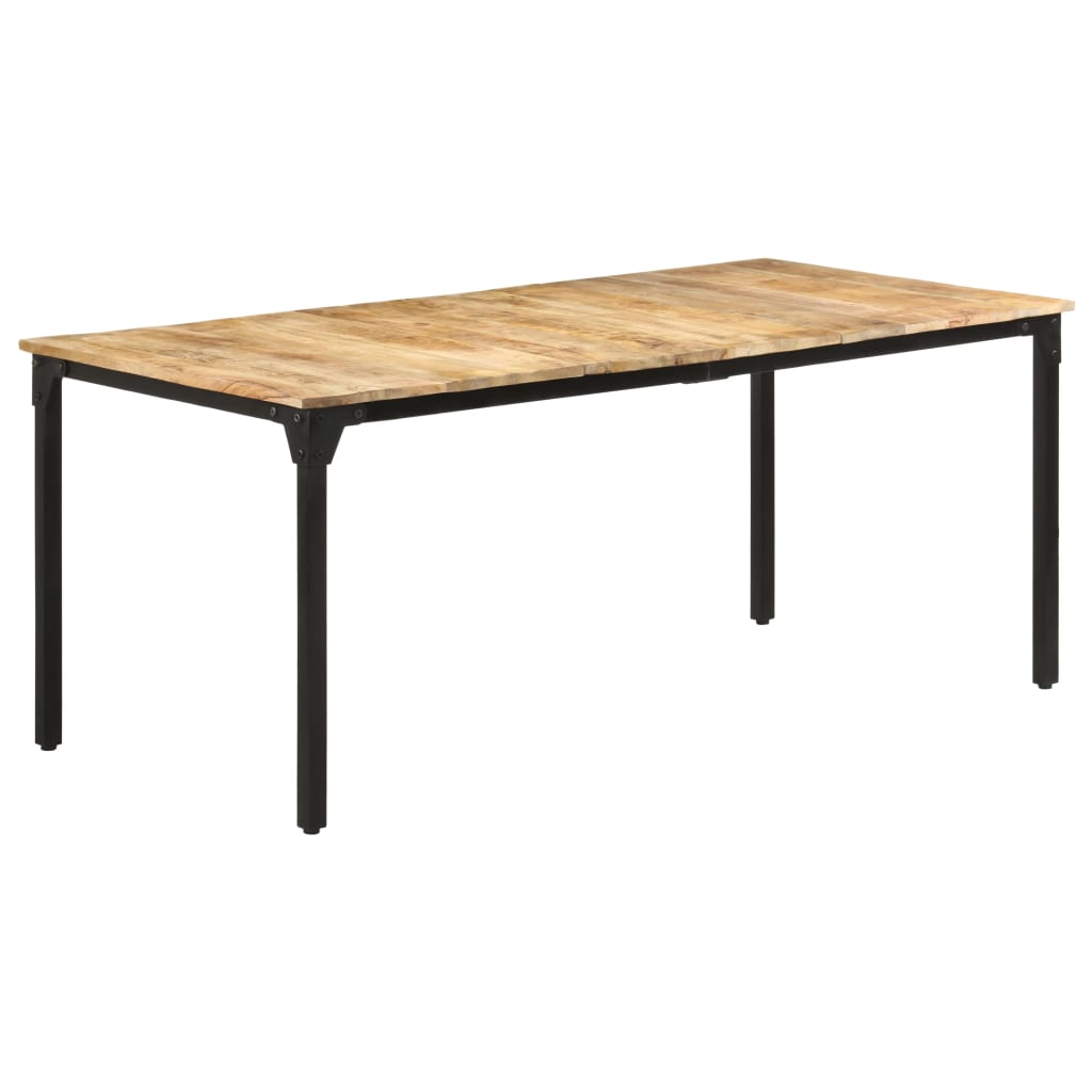 Mesa de jantar 180x90x76 cm madeira de mangueira áspera