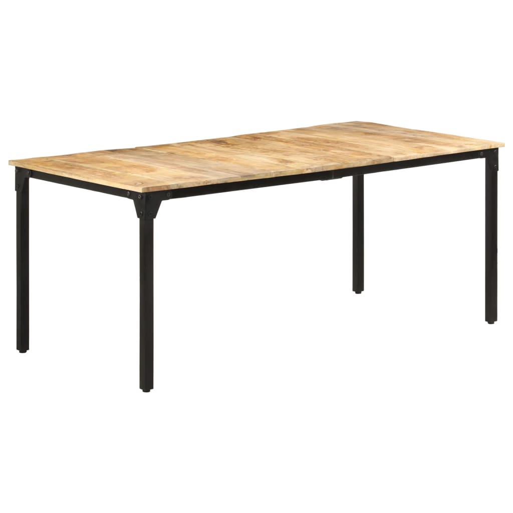 Mesa de jantar 180x90x76 cm madeira de mangueira áspera