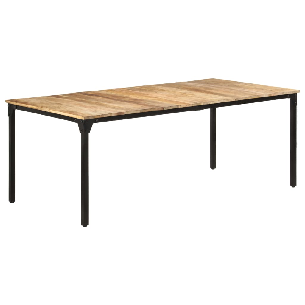 Mesa de jantar 200x100x76 cm madeira de mangueira áspera