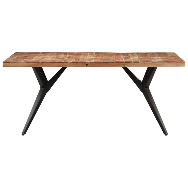 Mesa de jantar 160x80x76 cm madeira de acácia maciça
