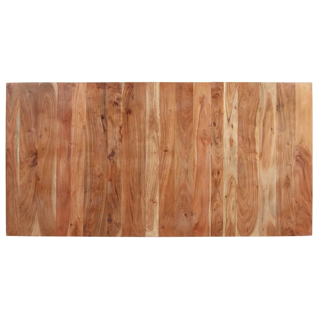 Mesa de jantar 160x80x76 cm madeira de acácia maciça