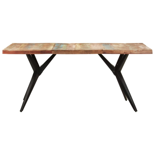 Mesa de jantar 180x90x76 cm madeira recuperada maciça