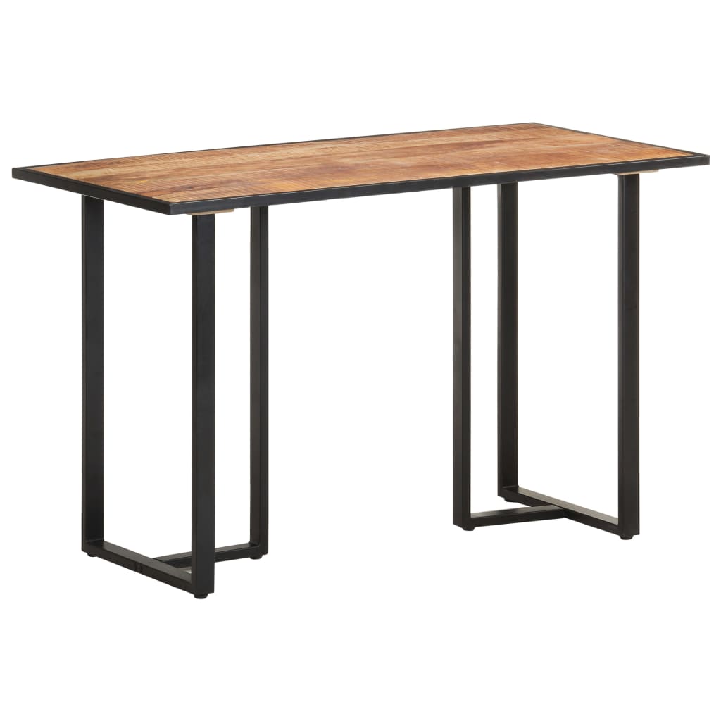 Mesa de jantar 120 cm madeira de mangueira áspera