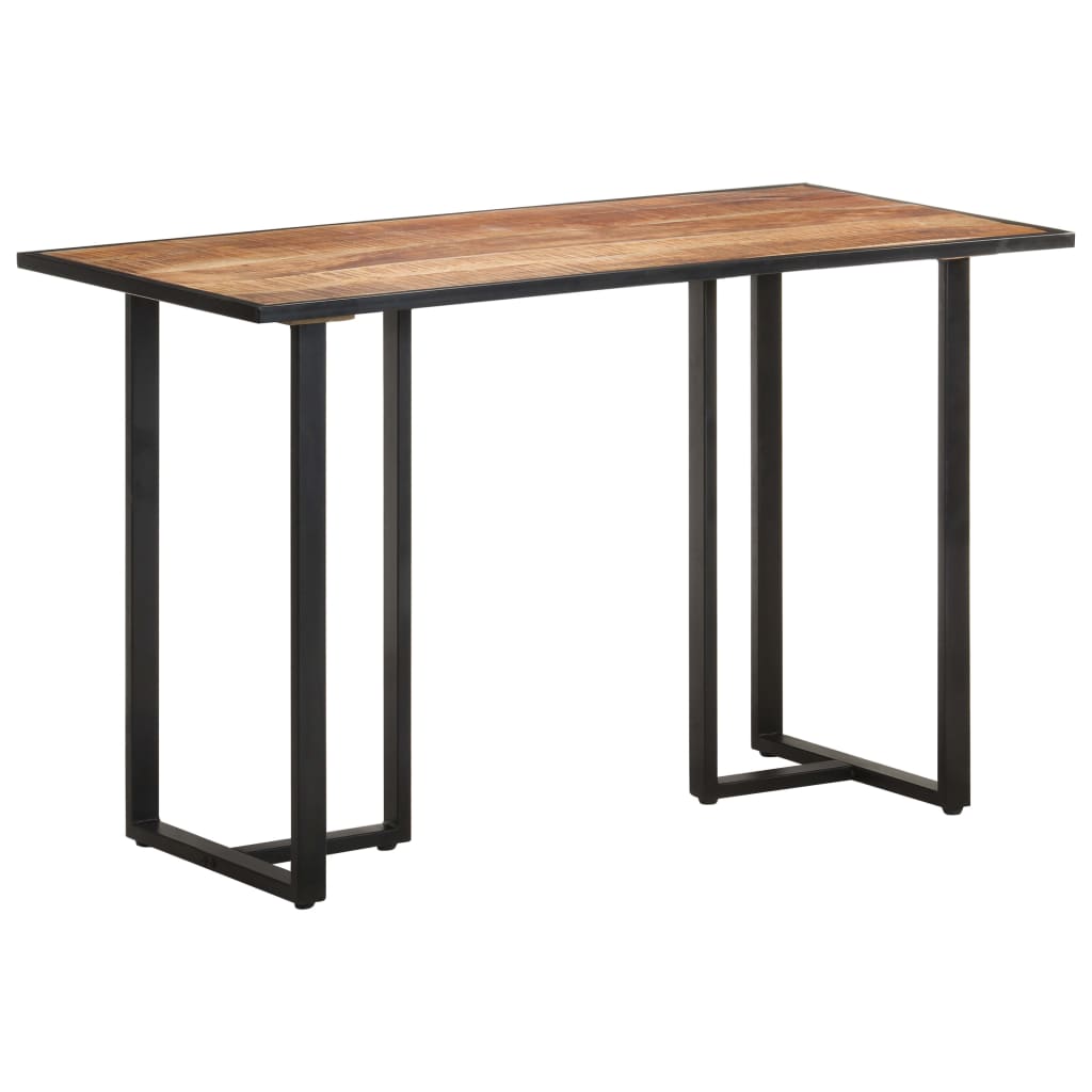 Mesa de jantar 120 cm madeira de mangueira áspera