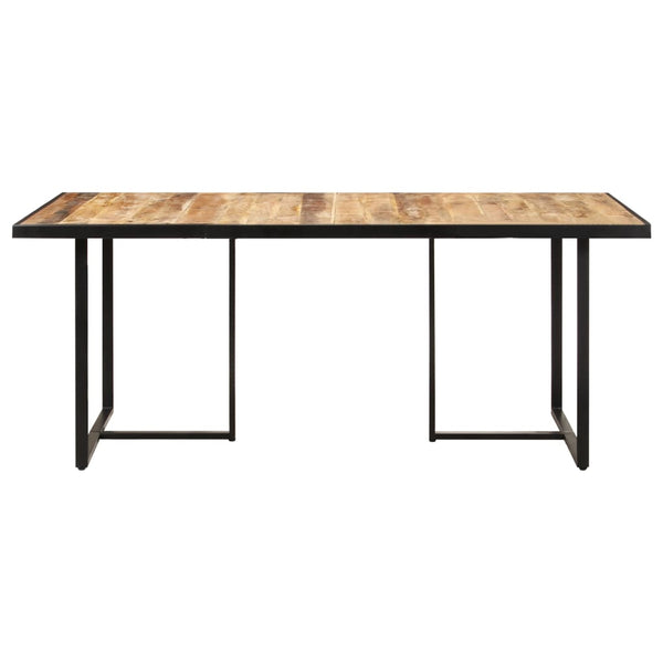 Mesa de jantar 160 cm madeira de mangueira áspera