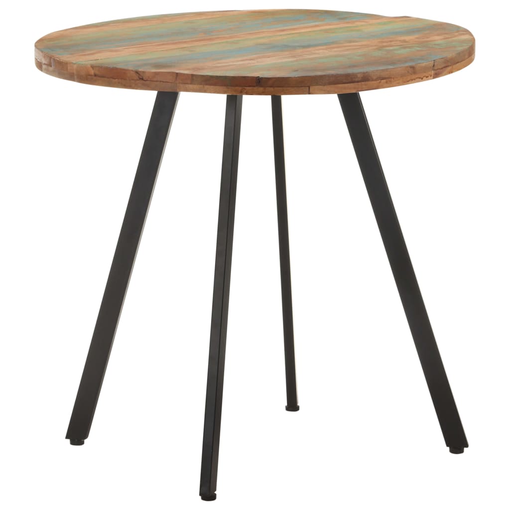 Mesa de jantar 80 cm madeira recuperada maciça