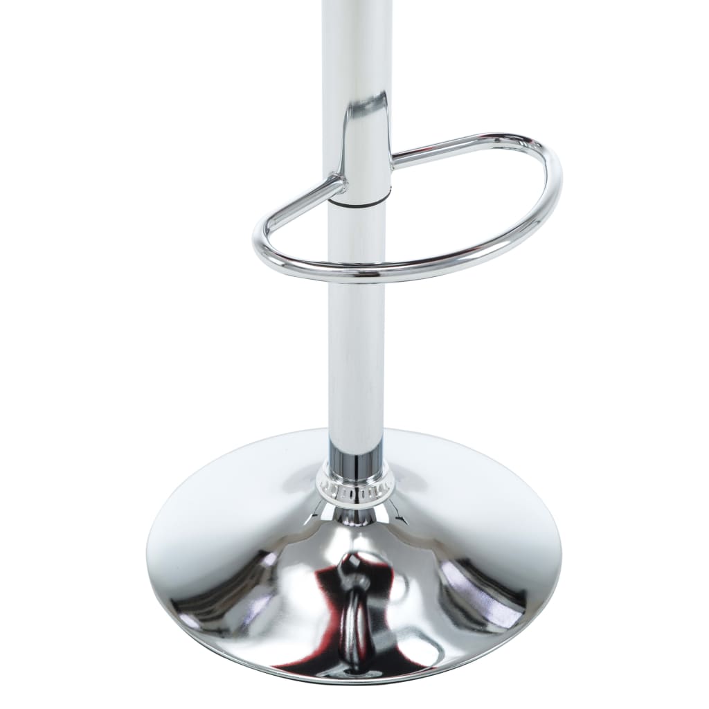 Bancos de bar 2 pcs couro artificial cor creme