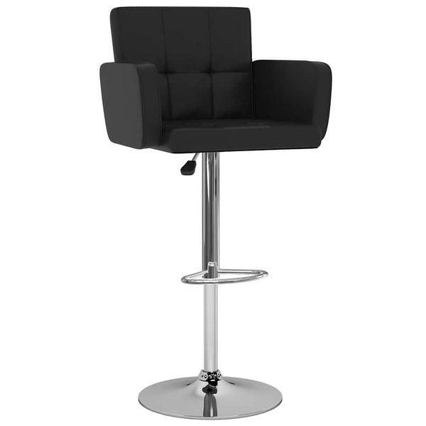 Bancos de bar 2 pcs couro artificial preto