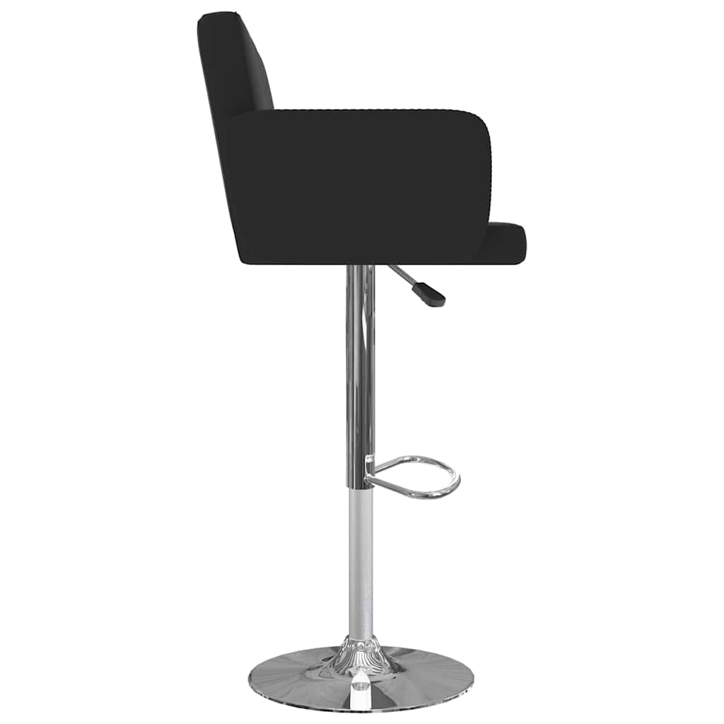 Bancos de bar 2 pcs couro artificial preto
