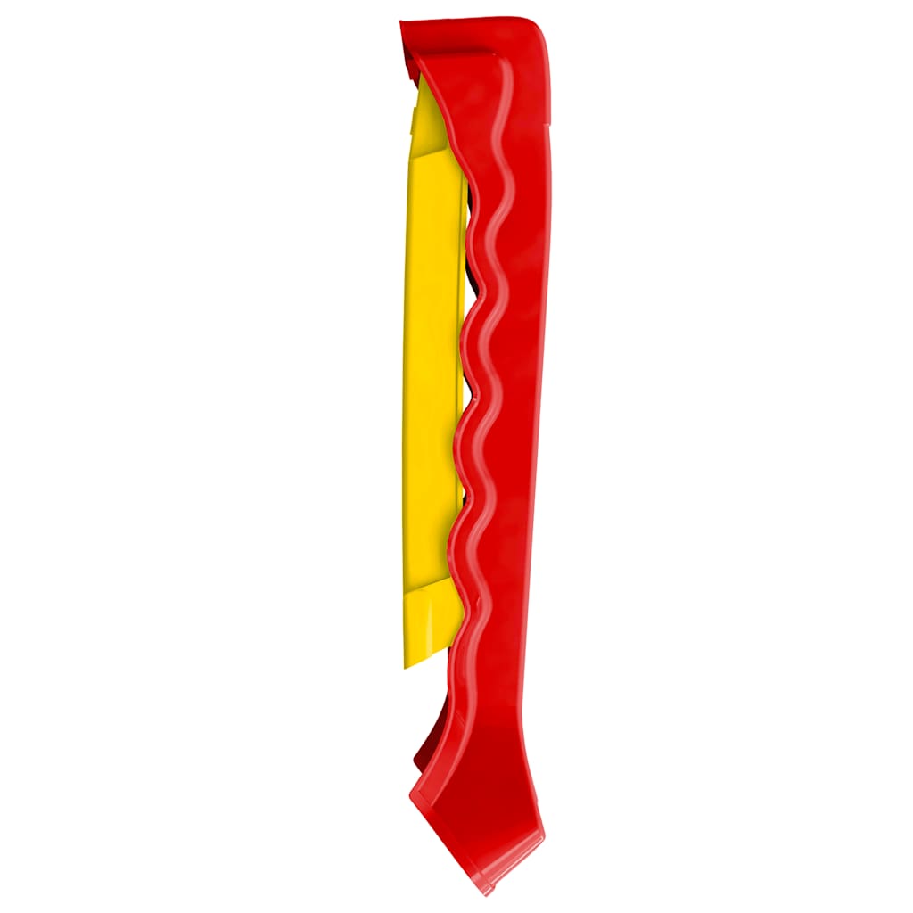 Escorrega dobrável infantil interior/exterior vermelho/amarelo