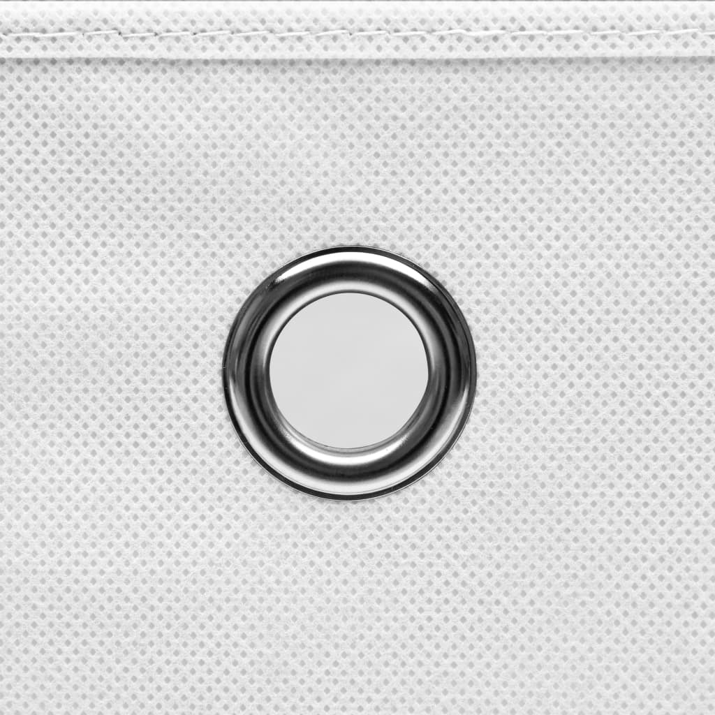Caixas arrumação 4 pcs 28x28x28 cm tecido-não-tecido branco