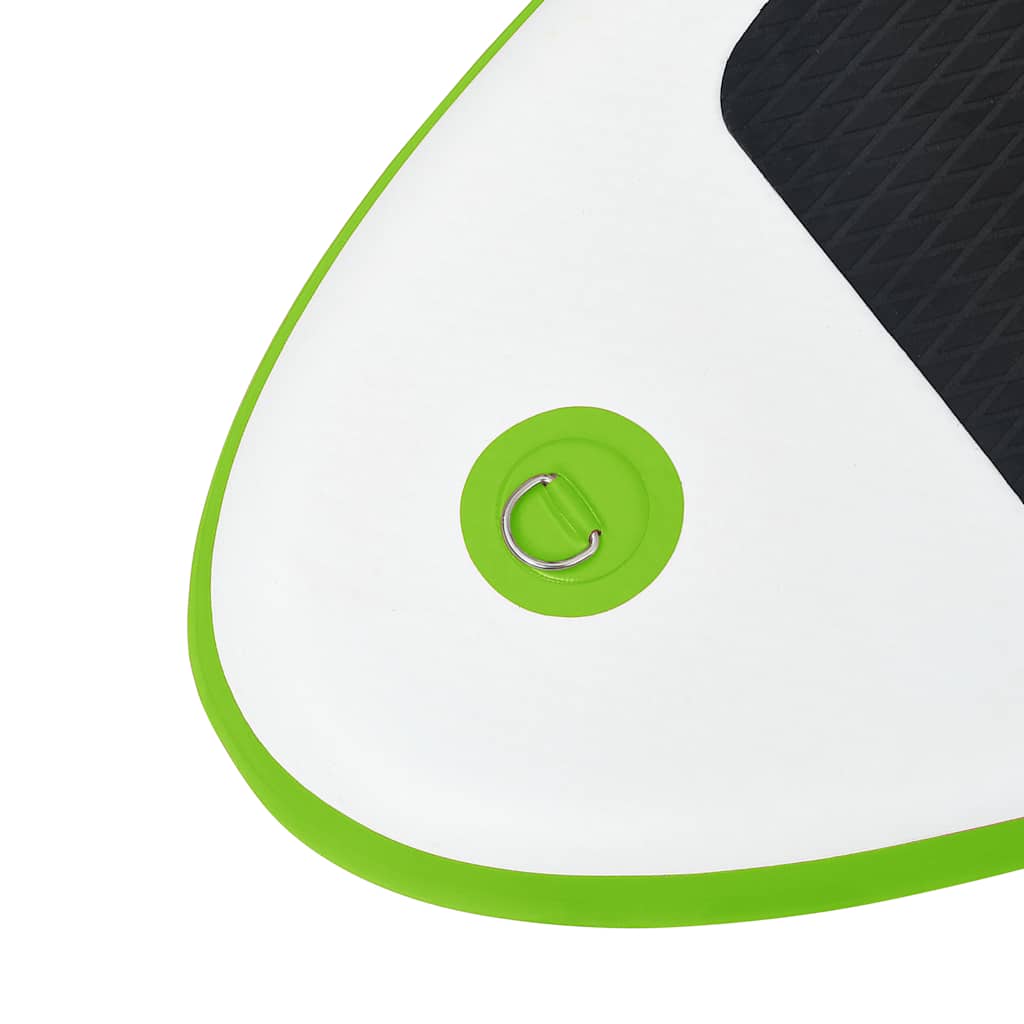 Conjunto prancha paddle SUP insuflável c/ vela verde/branco