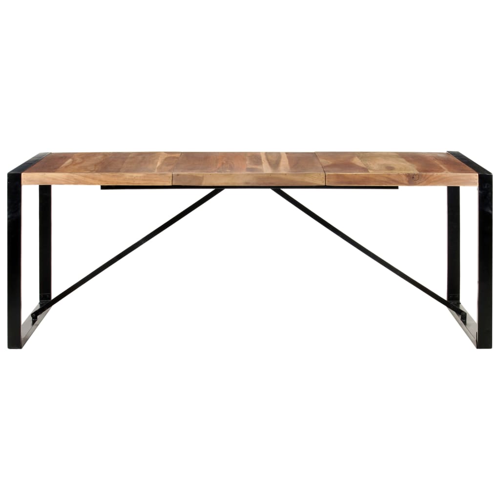 Mesa de jantar 200x100x75 cm madeira maciça