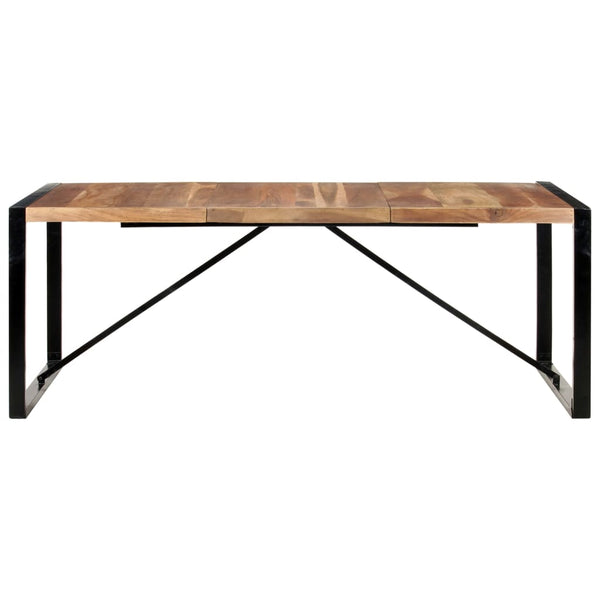 Mesa de jantar 200x100x75 cm madeira maciça