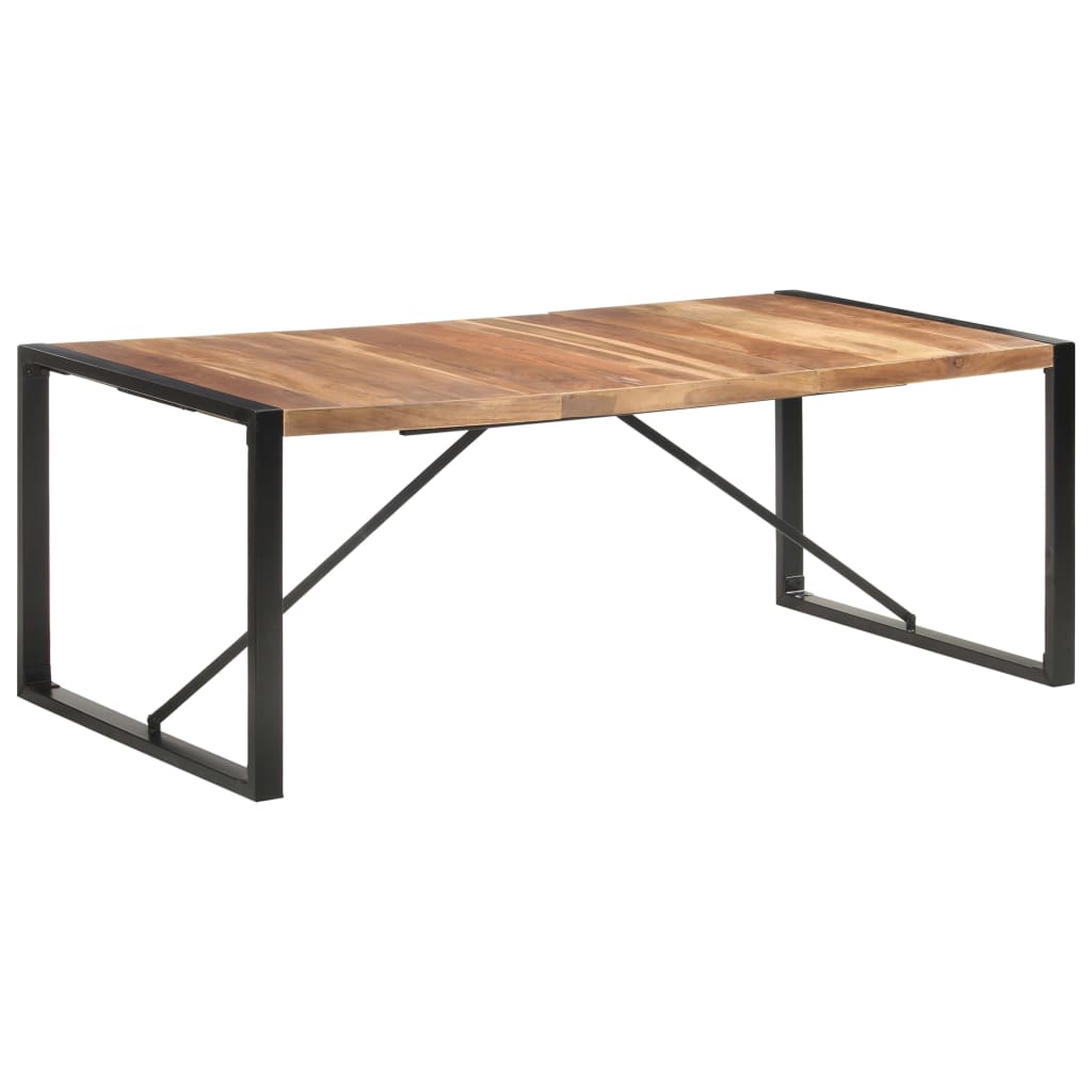 Mesa de jantar 200x100x75 cm madeira maciça