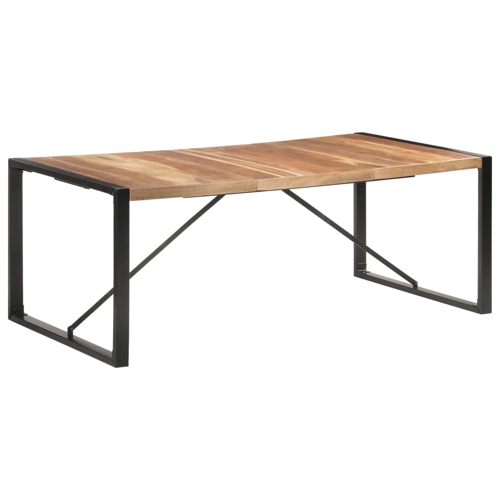 Mesa de jantar 200x100x75 cm madeira maciça