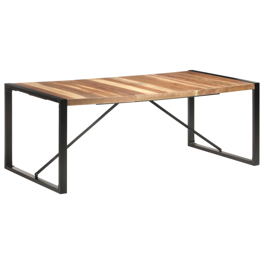 Mesa de jantar 200x100x75 cm madeira maciça
